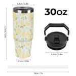 Customizable 30oz Insulated Car Tumbler with Handle - Powder Coated, Leak-Proof & Personalizable - Image 2