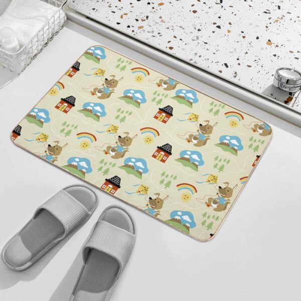 Flannel Non-Slip Floor Mat