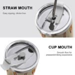 20oz Silver Rim Double-Wall Insulated Car Tumbler - Image 7