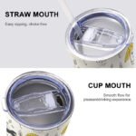 20oz Single Silver Rim Custom Car Cup - Image 7