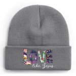 Custom Knit Beanie - Heat-Transfer Print