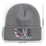 Custom Knit Beanie - Heat-Transfer Print - Image 2