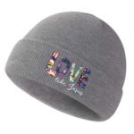 Custom Knit Beanie - Heat-Transfer Print - Image 3