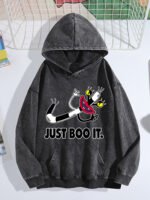 400g Washed Vintage Hoodie - Drawcord-Free | Single-Side Print