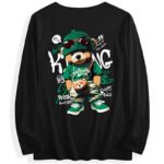 180g Custom 100% Cotton Crew Neck Long-Sleeve T-Shirt - Double-Sided Print & Multi-Color