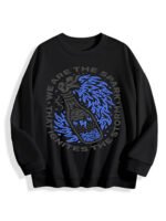 240g Custom Crew Neck Sweatshirt - Double-Sided White Ink Heat-Transfer