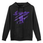 Fleece-Lined Hoodie with Heat-Transfer Print - Front Print Only