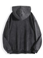400g Washed Vintage Hoodie - Drawcord-Free | Single-Side Print - Image 4