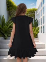 Kids' Flutter Sleeve Dress - Image 5